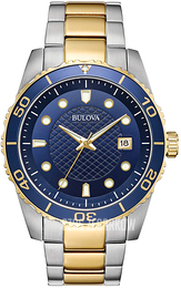 Bulova Niebieski/Stal w odcieniu złota Ø43 mm 98A200