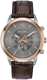 Bulova Classic Szary/Skóra Ø42 mm 98A219