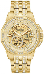 Bulova Octava Szkieletowa tarczy/Stal w odcieniu złota Ø42 mm 98A292