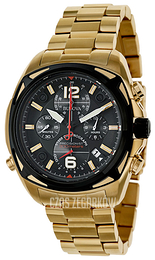 Bulova Precisionist Czarny/Stal w odcieniu złota Ø47 mm 98B238