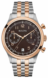 Bulova Bracelet Brązowy/Stal Ø43 mm 98B248