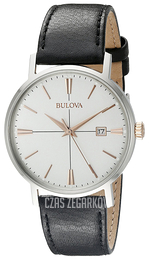 Bulova Dress Biały/Skóra Ø39 mm 98B254