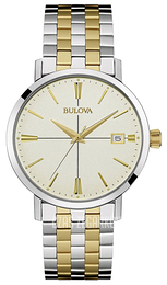 Bulova Bracelet Beżowy/Stal w odcieniu złota Ø39 mm 98B255
