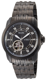 Bulova Diamond Czarny/Stal Ø41 mm 98D110