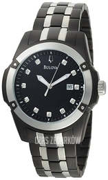 Bulova Czarny/Stal Ø45 mm 98D116