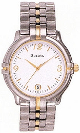 Bulova Bracelet Biały/Stal w odcieniu złota Ø35 mm 98G81