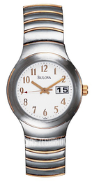 Bulova Bracelet Biały/Stal w odcieniu złota Ø35 mm 98G98