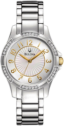 Bulova Crystal Srebrny/Stal Ø30 mm 98L175