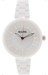 Bulova Dress Biały/Czeramiczna Ø38 mm 98L196
