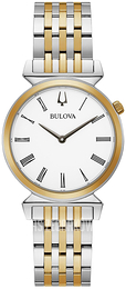 Bulova Classic Biały/Stal w odcieniu złota Ø30 mm 98L264