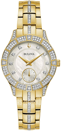 Bulova Biały/Stal w odcieniu złota Ø30.5 mm 98L283