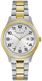 Bulova Dress Srebrny/Stal w odcieniu złota Ø34 mm 98M128