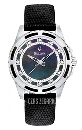 Bulova Diamond Czarny/Skóra Ø32 mm 98P118