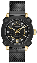 Bulova Precisionist Czarny/Stal Ø38 mm 98P173
