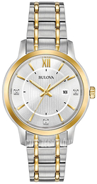Bulova Dress Srebrny/Stal w odcieniu złota Ø32 mm 98P175