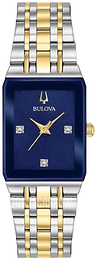 Bulova Niebieski/Stal w odcieniu złota 98P177