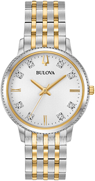Bulova Classic Srebrny/Stal w odcieniu złota Ø32 mm 98P189