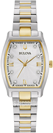 Bulova Srebrny/Stal w odcieniu złota 98P195