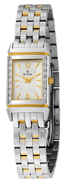 Bulova Diamond Srebrny/Stal w odcieniu złota 98R113