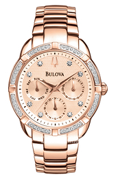 Bulova Maribor Żółte złoto/Stal w kolorze różowego złota Ø36 mm 98R178