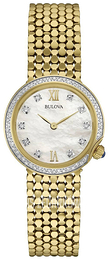 Bulova Diamond Srebrny/Stal w odcieniu złota Ø28 mm 98R218