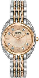 Bulova Różowe złoto/Stal w kolorze różowego złota Ø30 mm 98R275