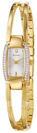 Bulova Crystal Beżowy/Stal w odcieniu złota 98V24