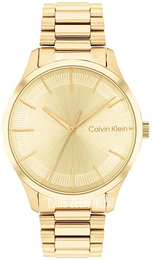 Calvin Klein Iconic Żółte złoto/Stal w odcieniu złota Ø35 mm 25200043