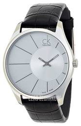Calvin Klein Dress Srebrny/Skóra Ø43 mm K0S21120