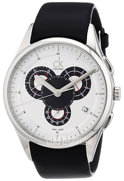 Calvin Klein Basic Srebrny/Skóra Ø43 mm K2A27188