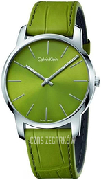 Calvin Klein City Zielony/Skóra Ø43 mm K2G211WL
