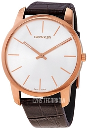 Calvin Klein City Srebrny/Skóra Ø42 mm K2G21629