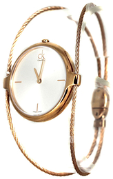 Calvin Klein Agile Srebrny/Stal w kolorze różowego złota Ø43 mm K2Z2M616