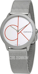 Calvin Klein Minimal Biały/Stal Ø35 mm K3M52152