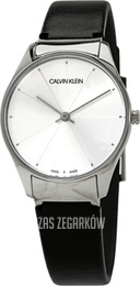 Calvin Klein Srebrny/Skóra Ø32 mm K4D221C6