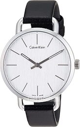 Calvin Klein Dress Srebrny/Skóra Ø36 mm K7B231C6