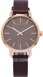 Calvin Klein CK Dress Szary/Skóra Ø36 mm K7B236G3