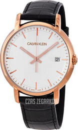 Calvin Klein CK Established Srebrny/Skóra Ø43 mm K9H216C6