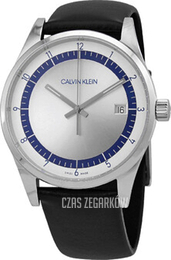 Calvin Klein Completion Srebrny/Skóra Ø43 mm KAM211C6
