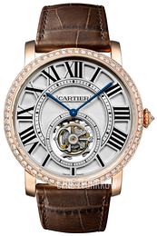 Cartier Rotonde De Cartier Biały/Skóra Ø40 mm HPI00593