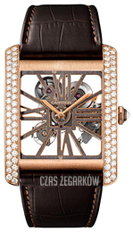 Cartier Tank Mc Szkieletowa tarczy/Skóra HPI00715