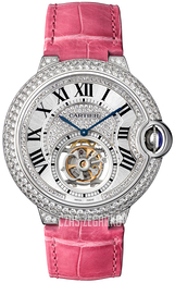 Cartier Ballon Bleu De Cartier Srebrny/Skóra Ø39 mm HPI00716