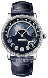 Cartier Rotonde De Cartier Niebieski/Skóra Ø40 mm HPI01009