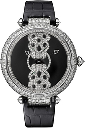 Cartier Meeting of Panthers Czarny/Skóra Ø42 mm HPI01203