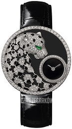 Cartier Panthere De Cartier Czarny/Skóra Ø36 mm HPI01294