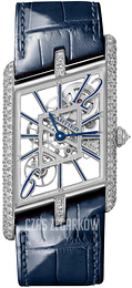 Cartier Tank Asymetrique Szkieletowa tarczy/Skóra HPI01370