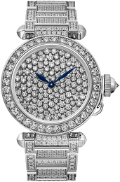 Cartier Pasha De Cartier Zestaw diamentów/18 karatowe białe złoto Ø35 mm HPI01392