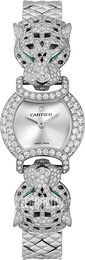 Cartier La Panthère Srebrny/18 karatowe białe złoto Ø22.2 mm HPI01533
