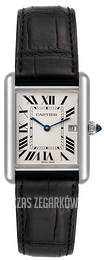 Cartier Tank Louis Srebrny/Skóra 34x27 mm W1540956