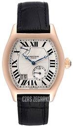 Cartier Coleccion Privee   Srebrny/Skóra Ø32 mm W1545851